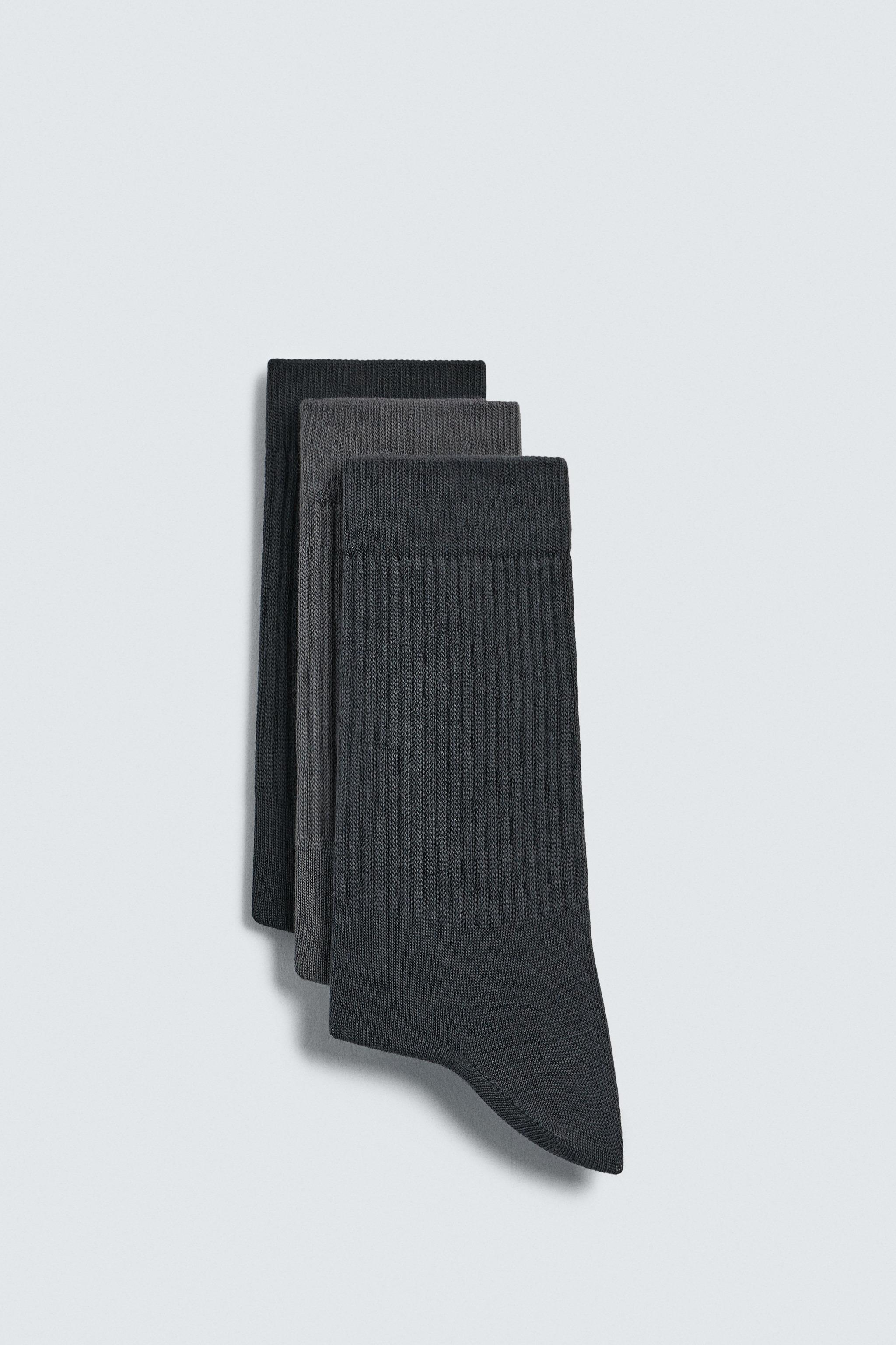 3-PACK RIBBED SOCKS